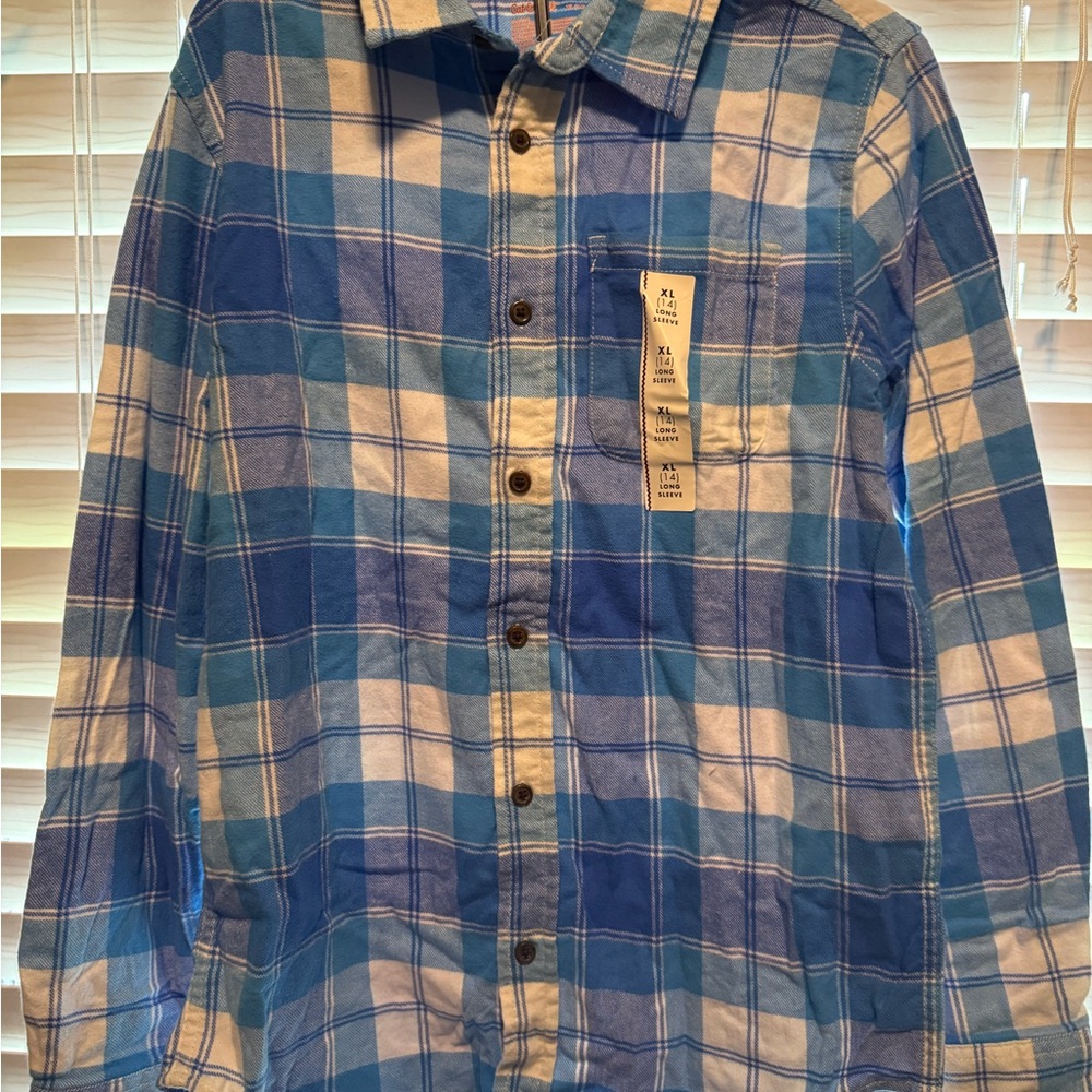 Cat & Jack Blue and White Polo Shirt